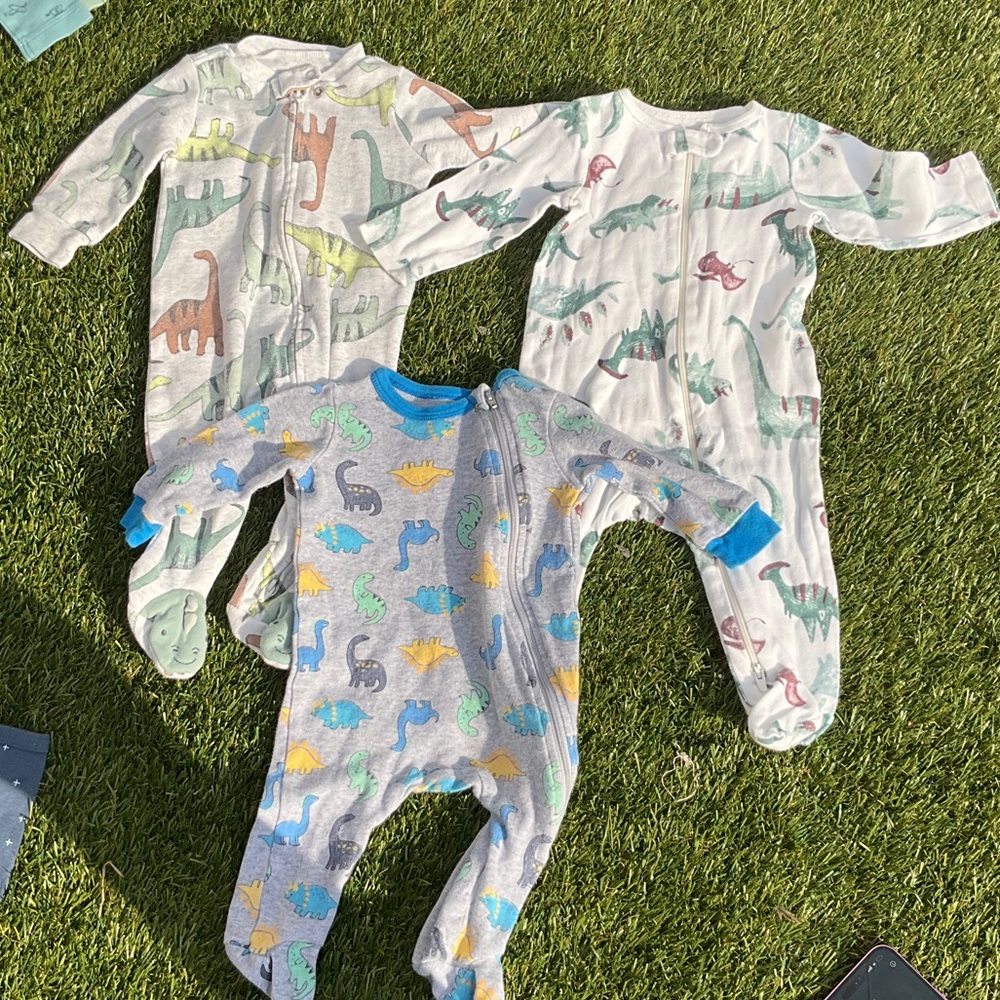 Carter's Dinosaur Print Footies 6m
